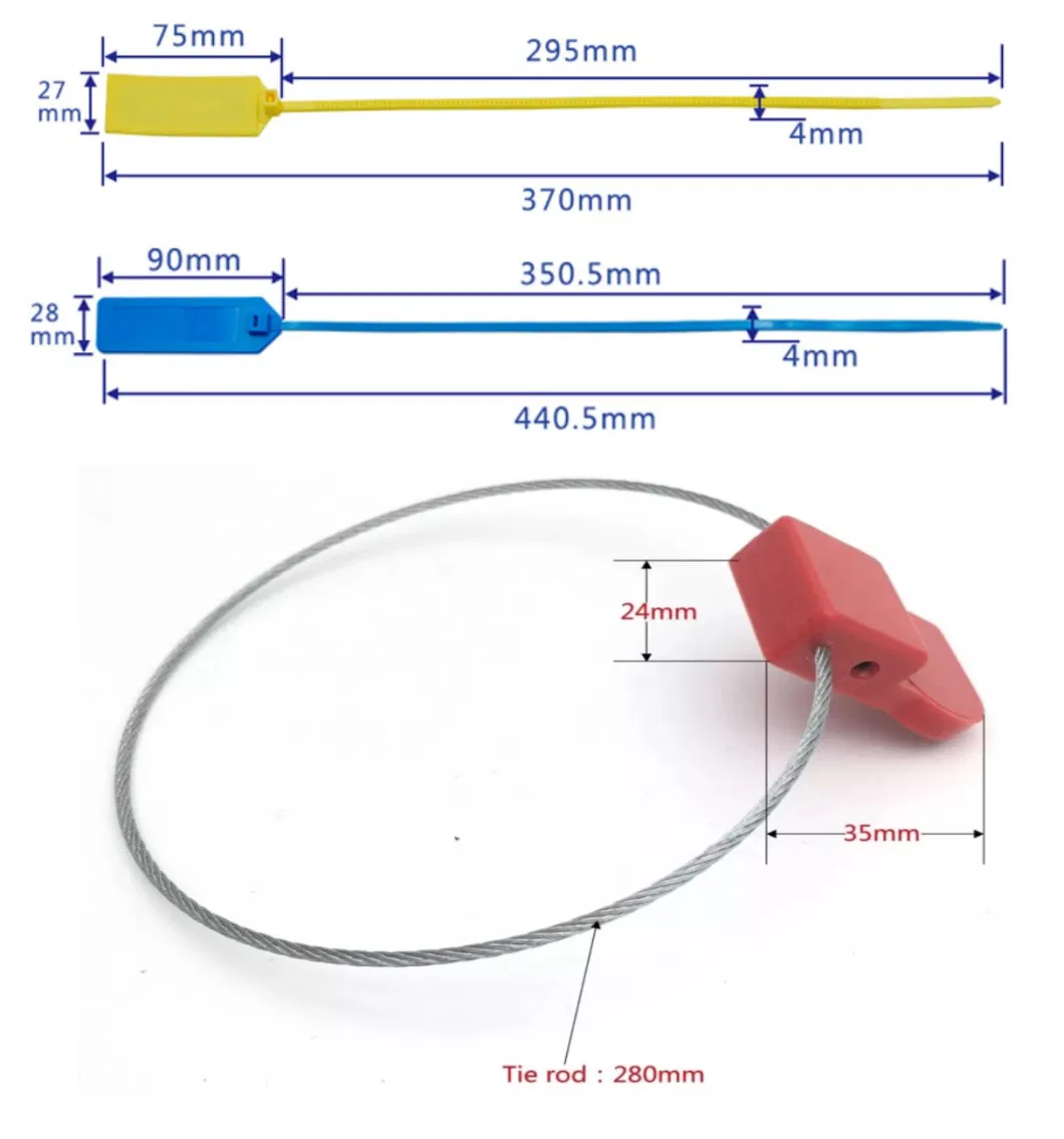 Factory RFID Cable Tie Tags Rewritable Waterproof 13.56MHz ABS RFID Seal