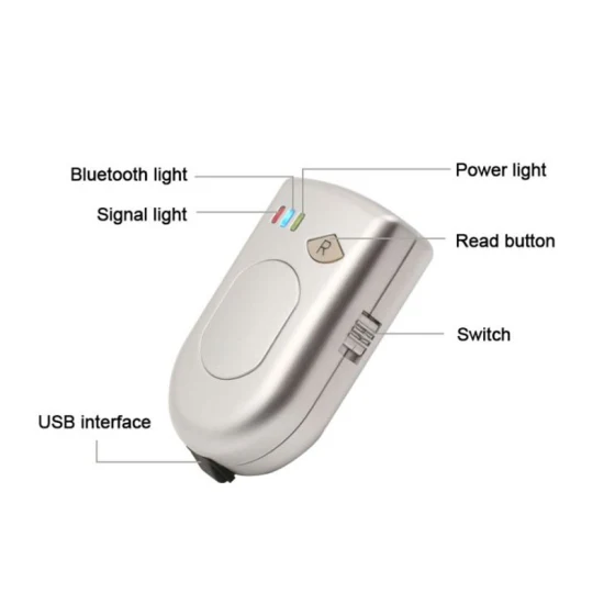 ISO11784/11785 RFID 134.2kHz RFID 동물 칩 태그 SDK가 포함된 블루투스 리더 작가